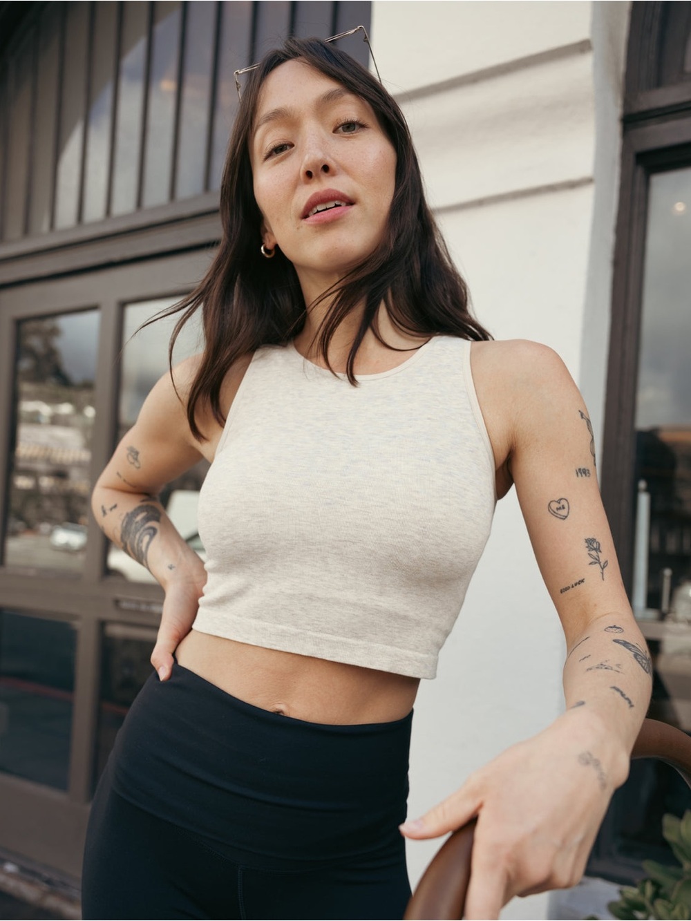 Kindred Bravely Sublime Maternity Nursing Longline Bra Top Oatmeal Heather Busty - Picture 9 of 11